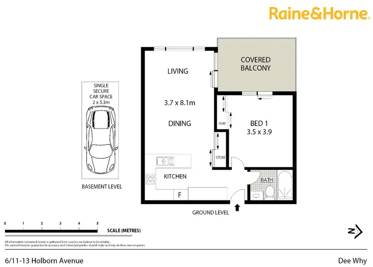 Floorplan of Homely unit listing, 6/11-13 Holborn Avenue, Dee Why NSW 2099