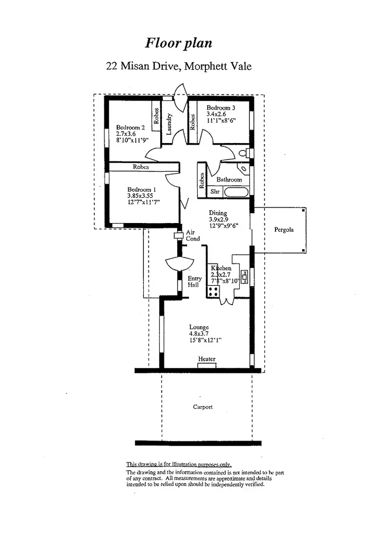 Floorplan of Homely house listing, 22 Misan Drive, Morphett Vale SA 5162