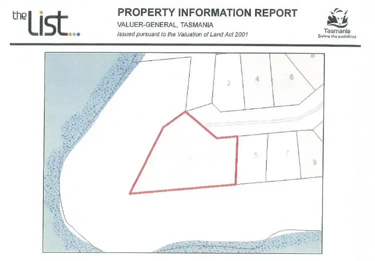 Floorplan of Homely land listing, 3 Linden Road, Primrose Sands TAS 7173