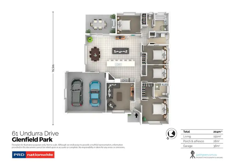 Floorplan of Homely house listing, 61 Undurra Drive, Glenfield Park NSW 2650