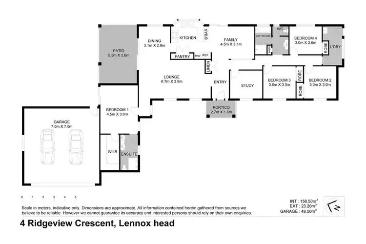 Floorplan of Homely house listing, 4 Ridgeview Crescent, Lennox Head NSW 2478