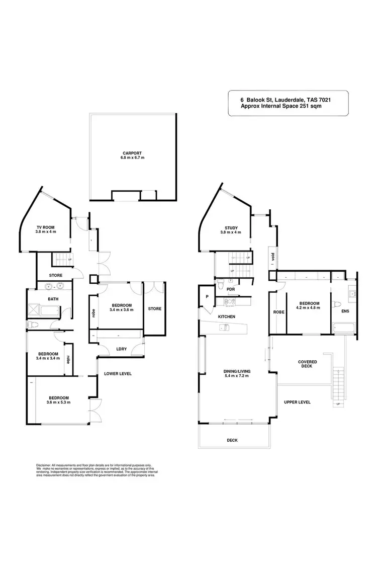 Floorplan of Homely house listing, 6 Balook Street, Lauderdale TAS 7021