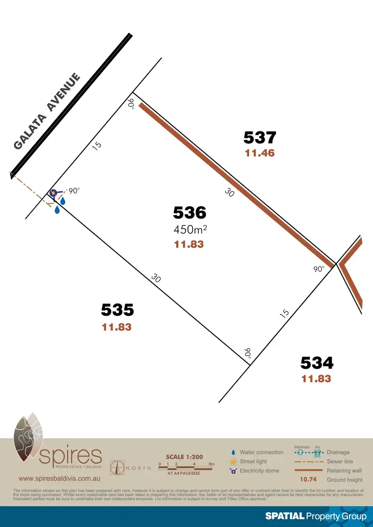 Floorplan of Homely land listing, Lot 536 Galata Ave, Baldivis WA 6171