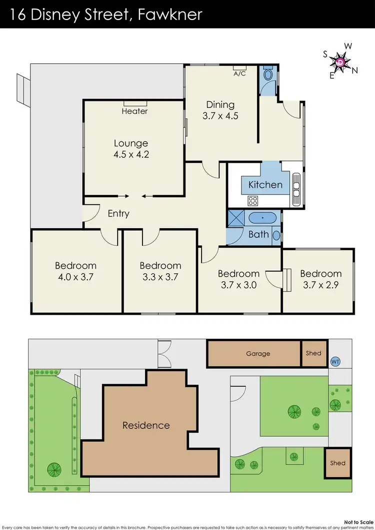 Floorplan of Homely house listing, 16 Disney Street, Fawkner VIC 3060