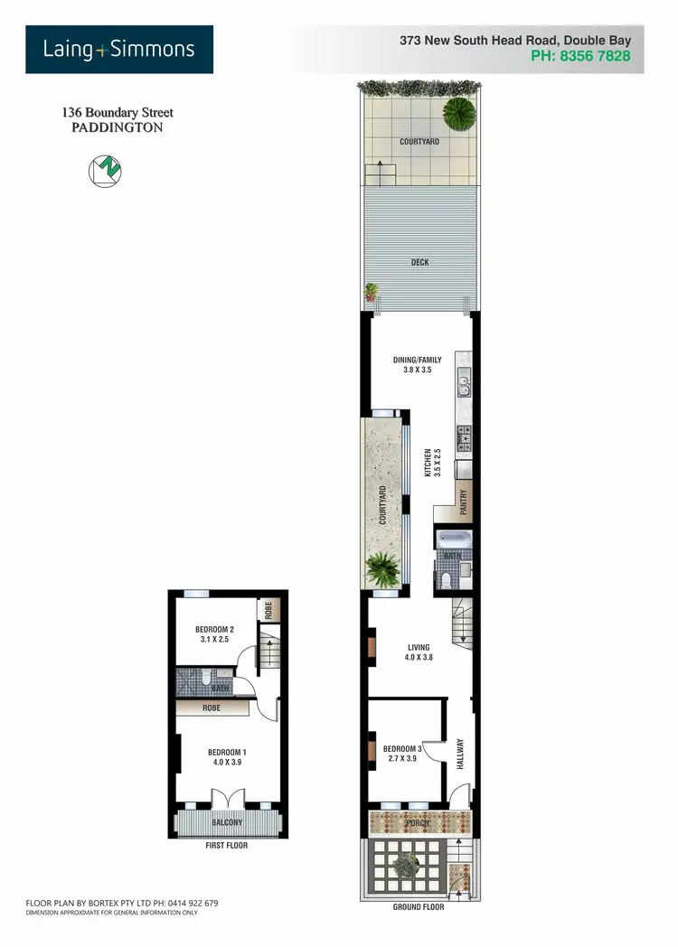 Floorplan of Homely terrace listing, 136 Boundary Street, Paddington NSW 2021
