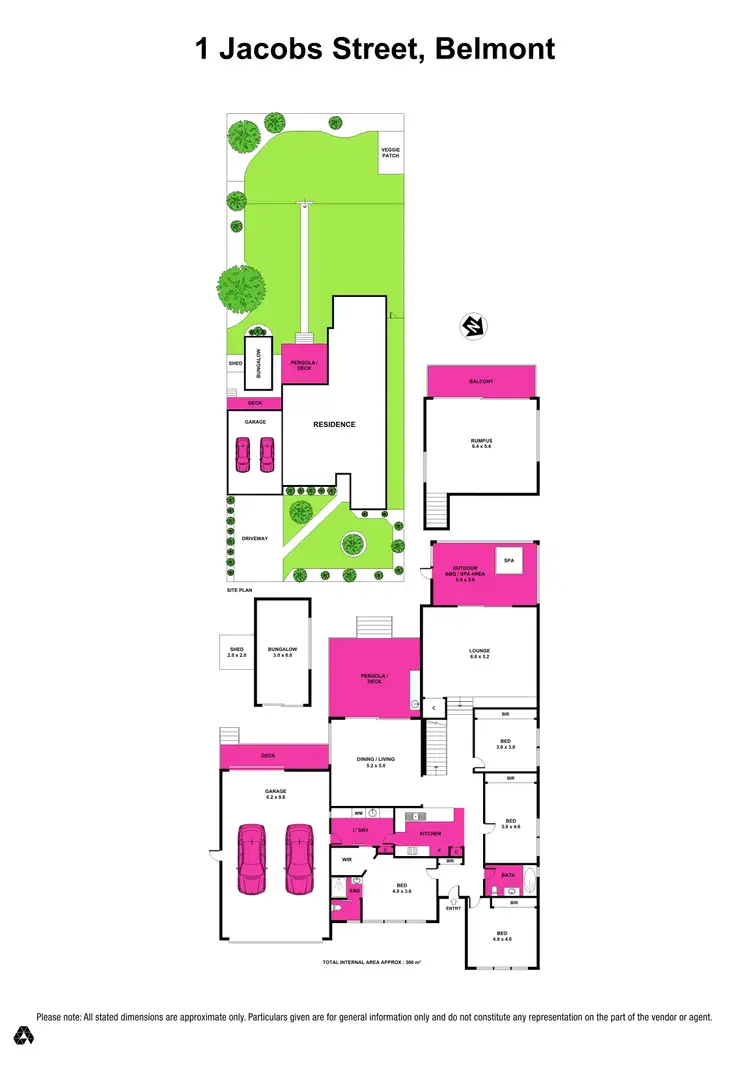 Floorplan of Homely house listing, 1 Jacobs Street, Belmont VIC 3216
