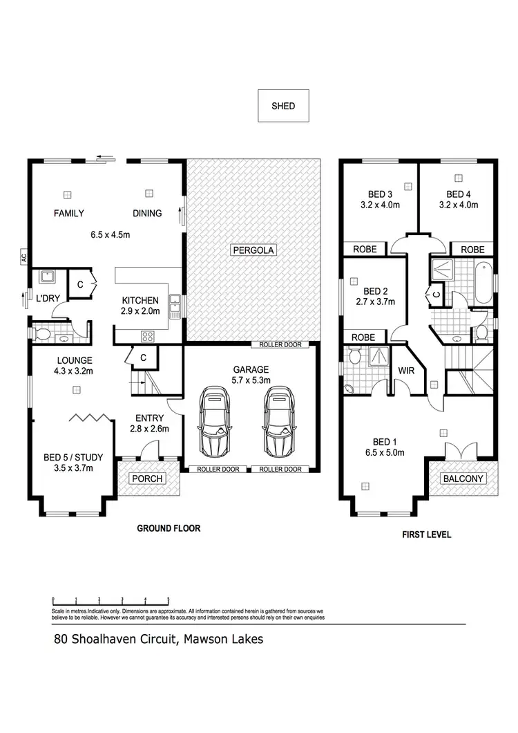Floorplan of Homely house listing, 80 Shoalhaven Circuit, Mawson Lakes SA 5095