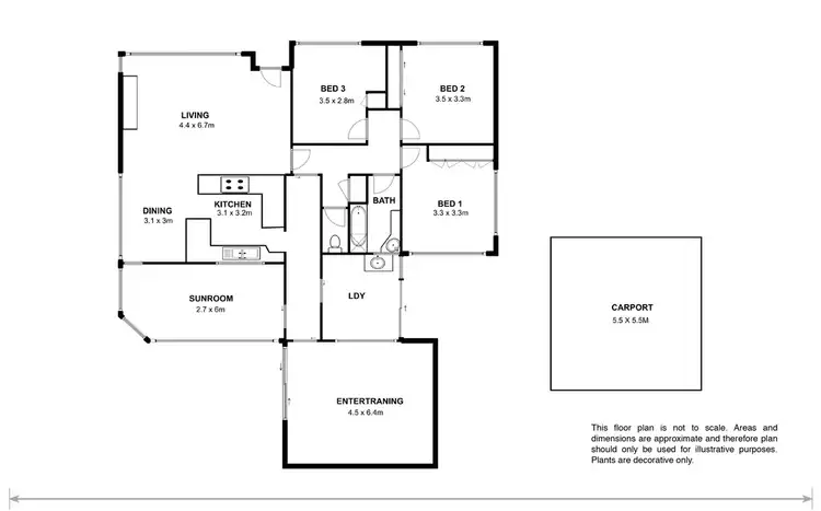 Floorplan of Homely house listing, 51 Radcliff Crescent, Rosetta TAS 7010