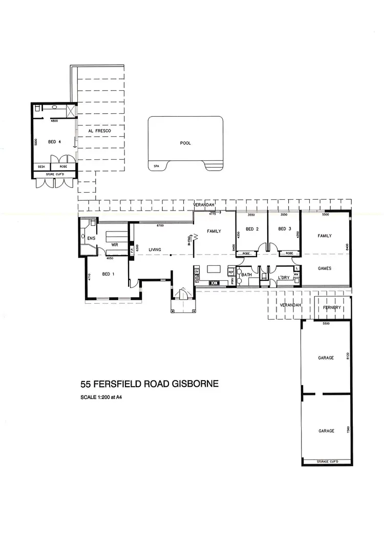 Floorplan of Homely house listing, 55 Fersfield Road, Gisborne VIC 3437