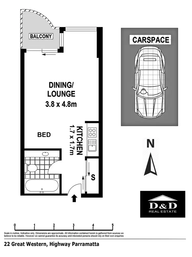 Floorplan of Homely unit listing, 22 Great Western Highway, Parramatta NSW 2150