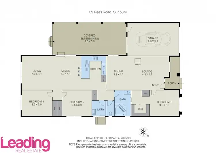 Floorplan of Homely house listing, 39 Rees Road, Sunbury VIC 3429