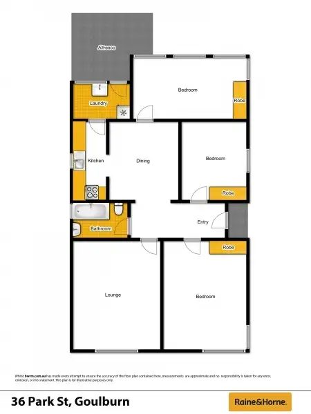 Floorplan of Homely house listing, 36 Park Street, Goulburn NSW 2580