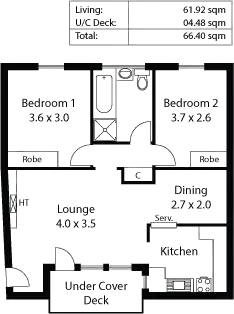 Floorplan of Homely unit listing, 5/53 King William Road, Unley SA 5061