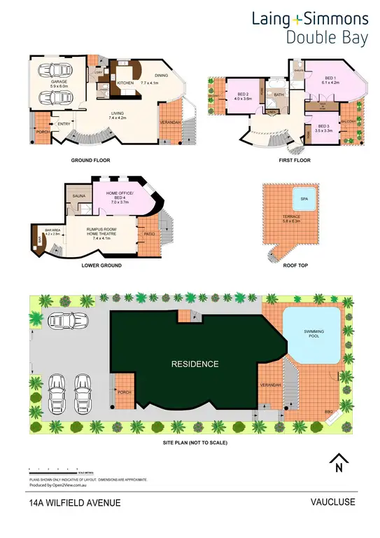 Floorplan of Homely house listing, 14a Wilfield Avenue, Vaucluse NSW 2030