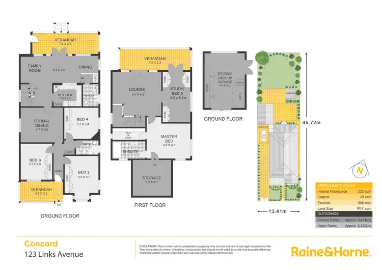 Floorplan of Homely house listing, 123 Links Avenue, Concord NSW 2137