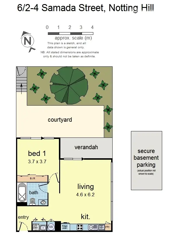 Floorplan of Homely apartment listing, 6/2-4 Samada Street, Notting Hill VIC 3168