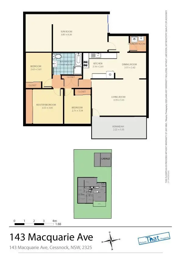 Floorplan of Homely house listing, 143 Macquarie Avenue, Cessnock NSW 2325