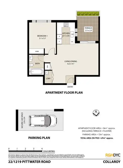 Floorplan of Homely unit listing, 22/1219 Pittwater Road, Collaroy NSW 2097