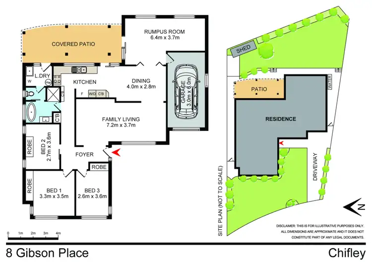 Floorplan of Homely house listing, 8 Gibson Place, Chifley NSW 2036