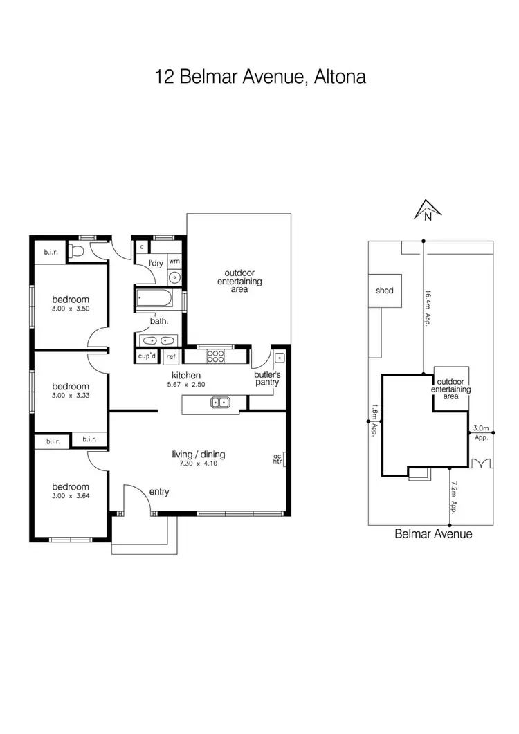 Floorplan of Homely house listing, 12 Belmar Avenue, Altona VIC 3018