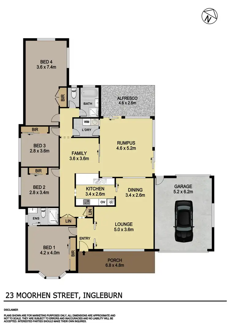 Floorplan of Homely house listing, 23 Moorhen Street, Ingleburn NSW 2565