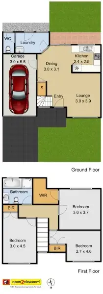 Floorplan of Homely townhouse listing, 90 Methven Street, Mount Druitt NSW 2770