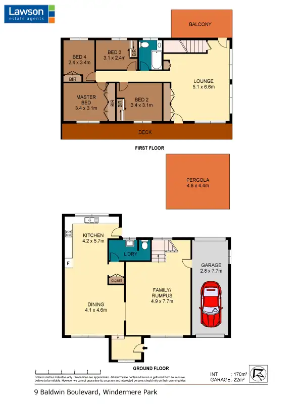Floorplan of Homely house listing, 9 Baldwin Boulevard, Windermere Park NSW 2264