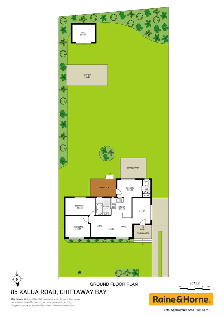 Floorplan of Homely house listing, 85 Kalua Drive, Chittaway Bay NSW 2261