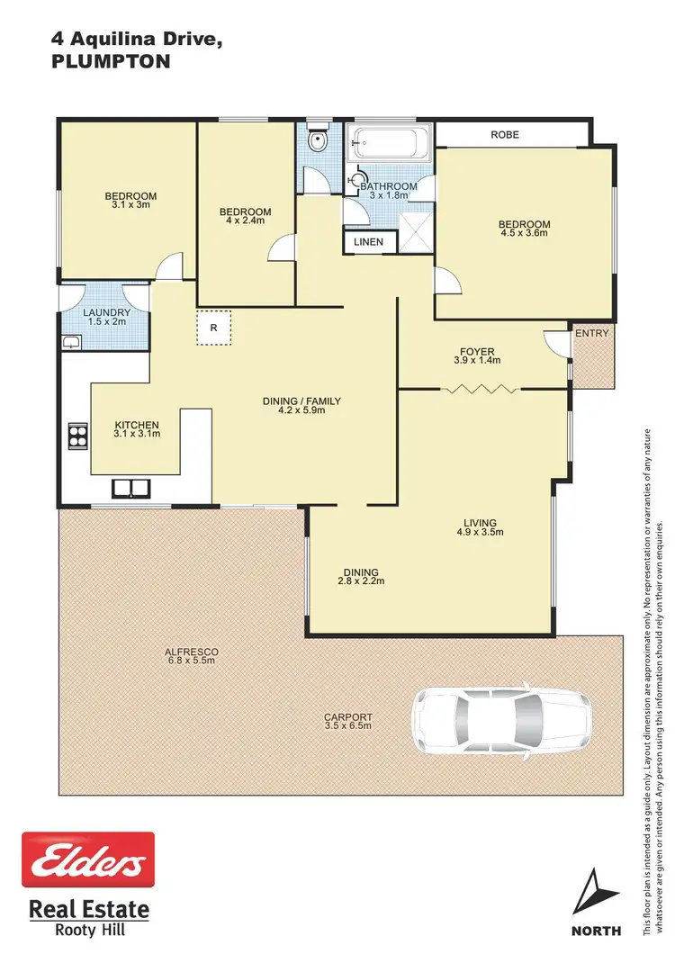 Floorplan of Homely house listing, 4 Aquilina Drive, Plumpton NSW 2761