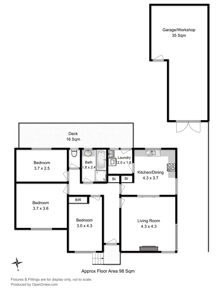 Floorplan of Homely house listing, 1 Beenak Street, Chigwell TAS 7011