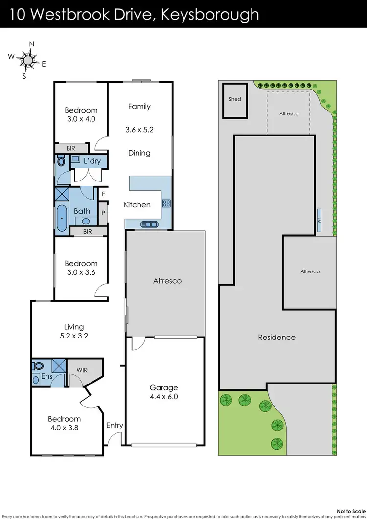 Floorplan of Homely house listing, 10 Westbrook Drive, Keysborough VIC 3173