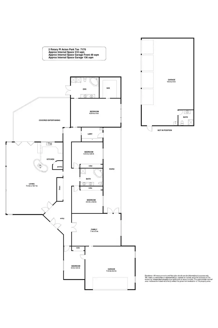 Floorplan of Homely house listing, 2 Rotary Place, Acton Park TAS 7170
