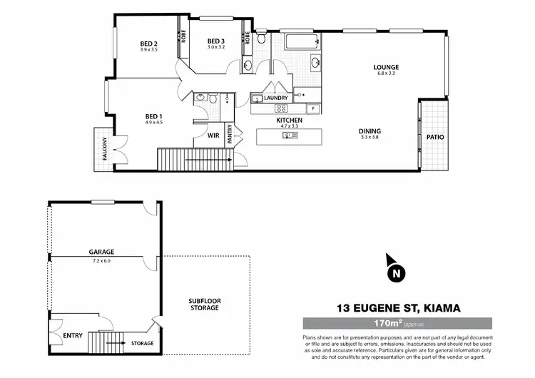 Floorplan of Homely house listing, 13 Eugene Street, Kiama NSW 2533
