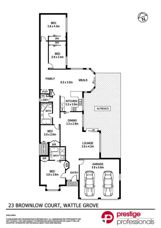 Floorplan of Homely house listing, 23 Brownlow Court, Wattle Grove NSW 2173