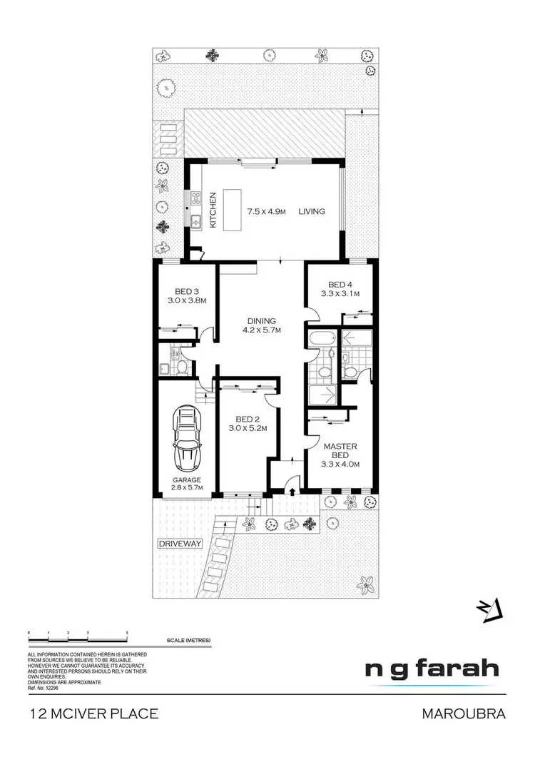 Floorplan of Homely house listing, 12 McIver Place, Maroubra NSW 2035