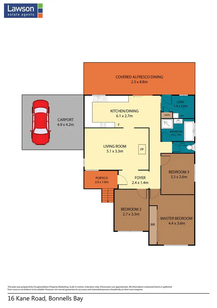 Floorplan of Homely house listing, 16 Kane Road, Bonnells Bay NSW 2264