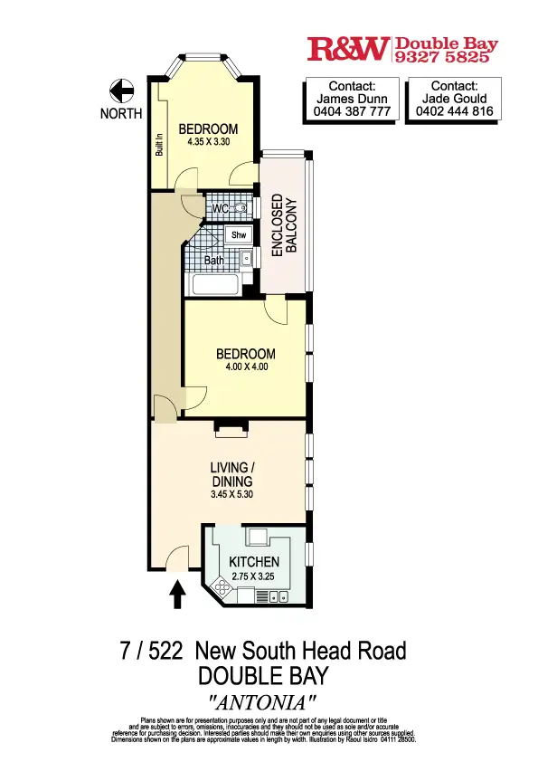 Floorplan of Homely apartment listing, 7/522 New South Head Road, Double Bay NSW 2028