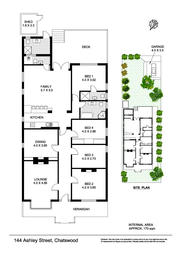 Floorplan of Homely house listing, 144 Ashley Street, Chatswood NSW 2067