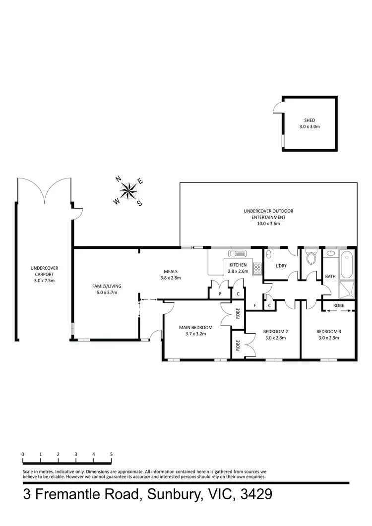 Floorplan of Homely house listing, 3 Fremantle Road, Sunbury VIC 3429