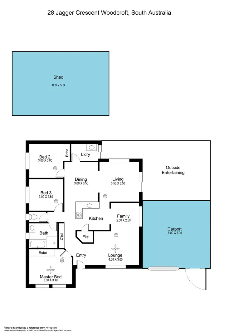 Floorplan of Homely house listing, 28 Jagger Crescent, Woodcroft SA 5162