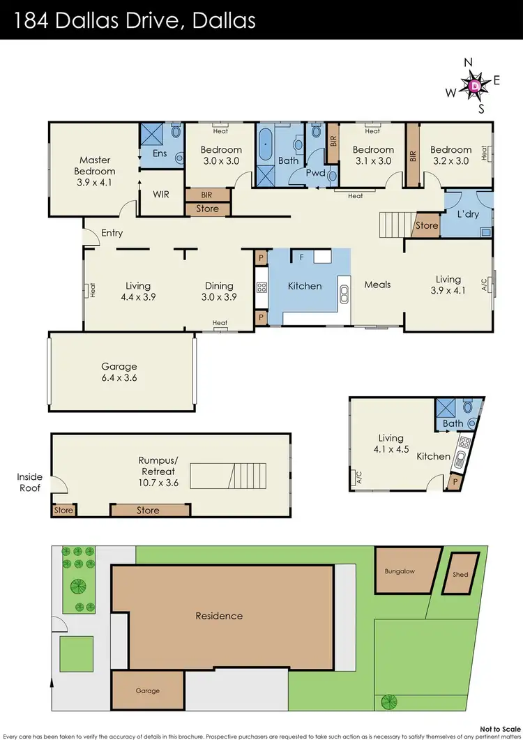 Floorplan of Homely house listing, 184 Dallas Drive, Dallas VIC 3047