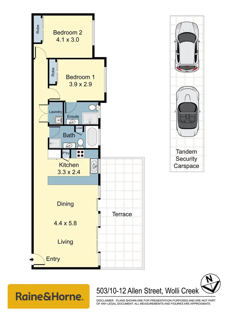 Floorplan of Homely apartment listing, 503/10-12 Allen Street, Wolli Creek NSW 2205