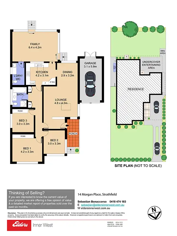 Floorplan of Homely house listing, 14 Morgan Place, Strathfield NSW 2135