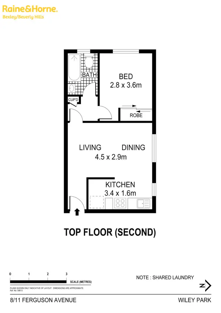 Floorplan of Homely unit listing, 8/11 Ferguson Avenue, Wiley Park NSW 2195