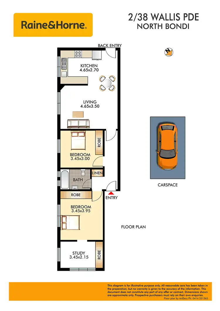 Floorplan of Homely apartment listing, 2/38 Wallis Parade, North Bondi NSW 2026