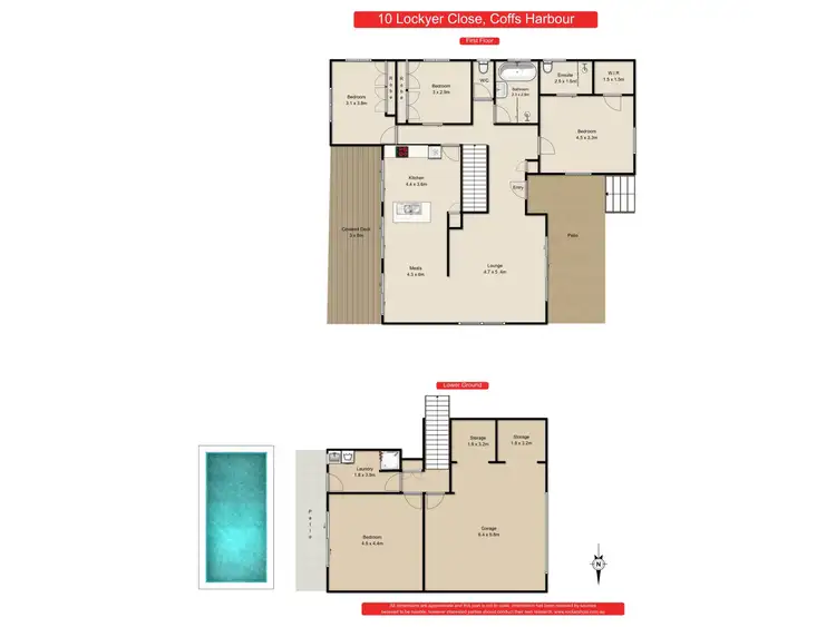Floorplan of Homely house listing, 10 Lockyer Close, Coffs Harbour NSW 2450