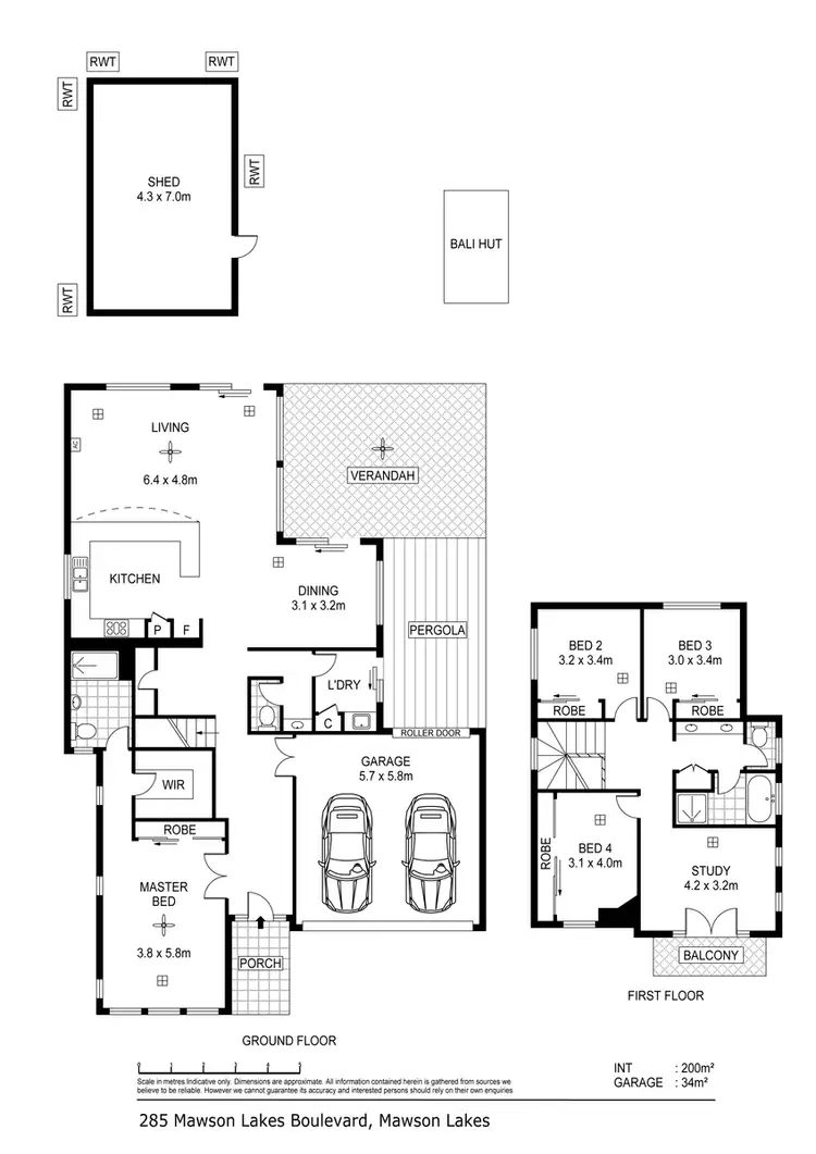 Floorplan of Homely house listing, 285 Mawson Lakes Boulevard, Mawson Lakes SA 5095