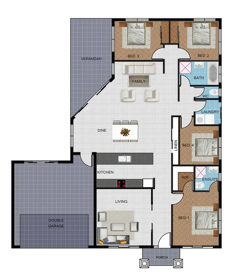 Floorplan of Homely house listing, 44 Daintree Drive, Bushland Beach QLD 4818