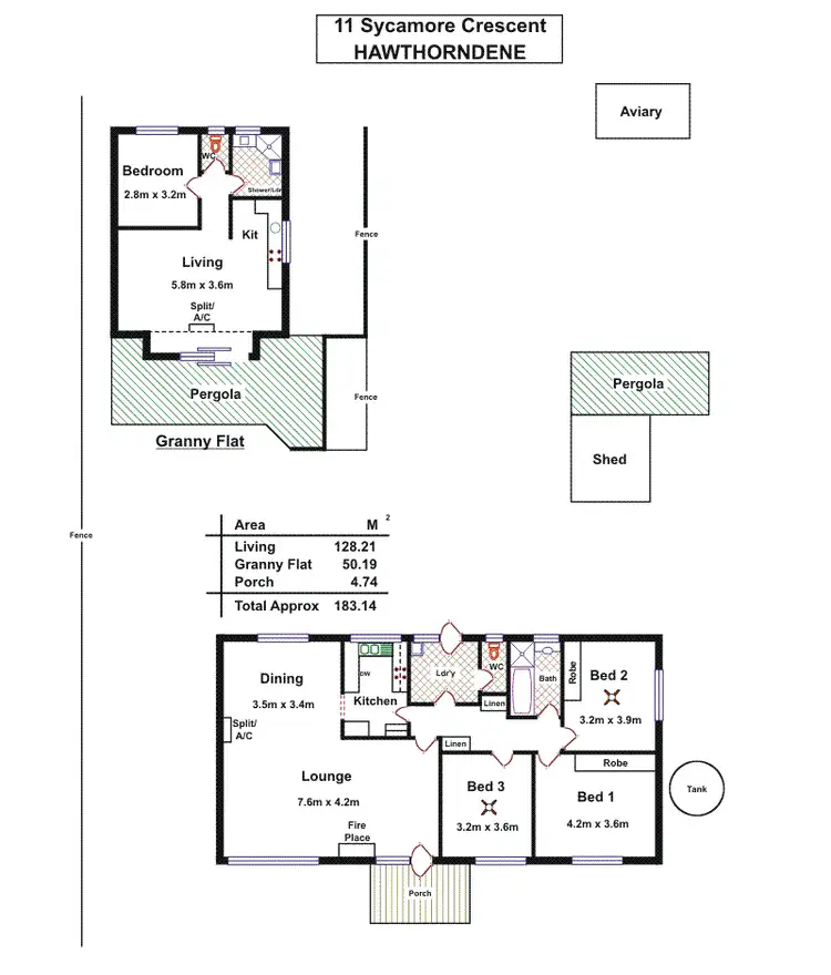 Floorplan of Homely house listing, 11 Sycamore Cres, Hawthorndene SA 5051