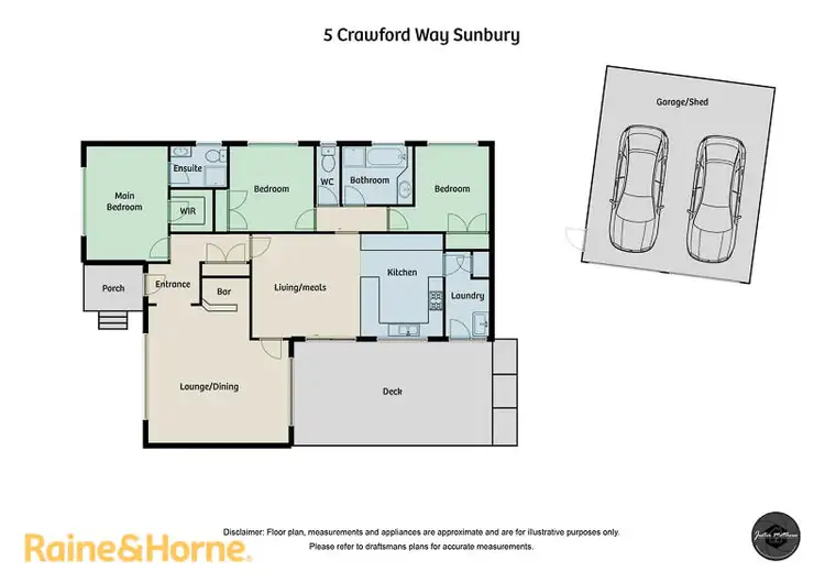 Floorplan of Homely house listing, 5 Crawford Way, Sunbury VIC 3429